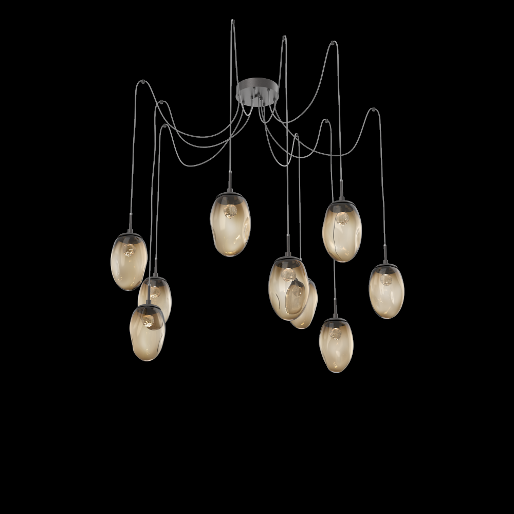 Meteo Round 9pc Swag Multi-Pendant (LED)