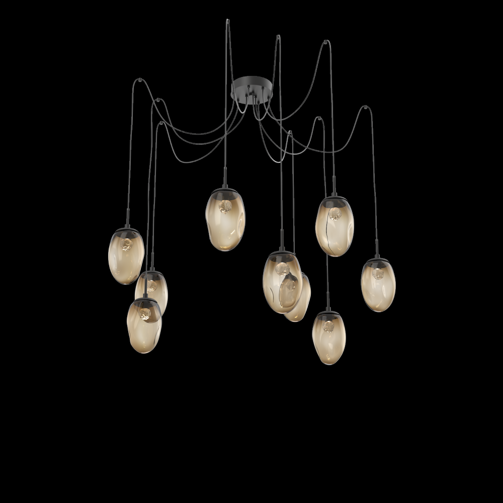 Meteo Round 9pc Swag Multi-Pendant (LED)