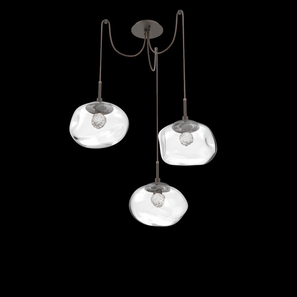 Nova Round 3pc Swag Multi-Pendant (LED)