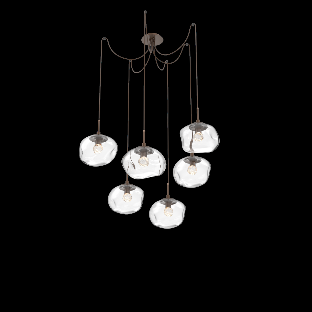 Nova Round 6pc Swag Multi-Pendant (LED)