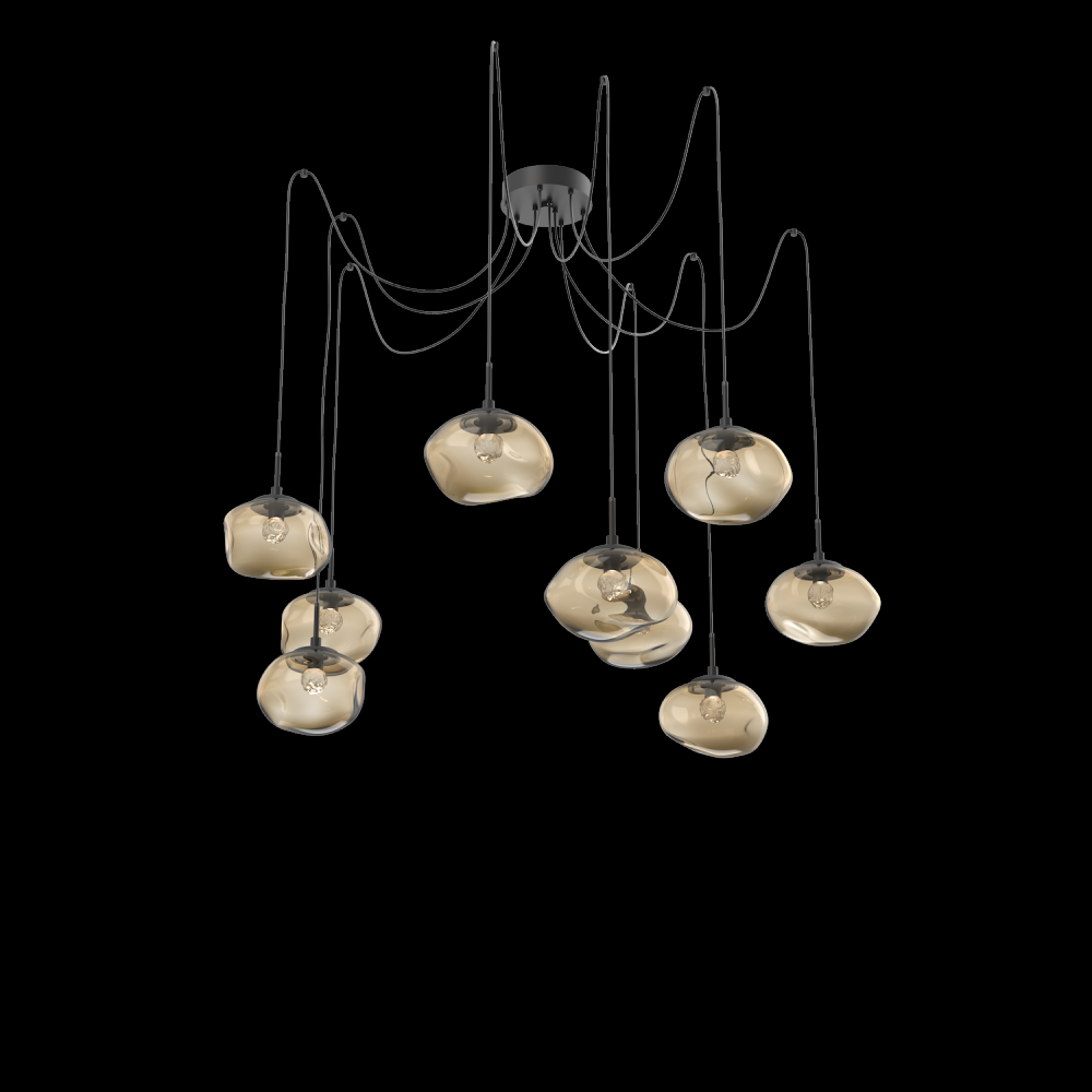 Nova Round 9pc Swag Multi-Pendant (LED)