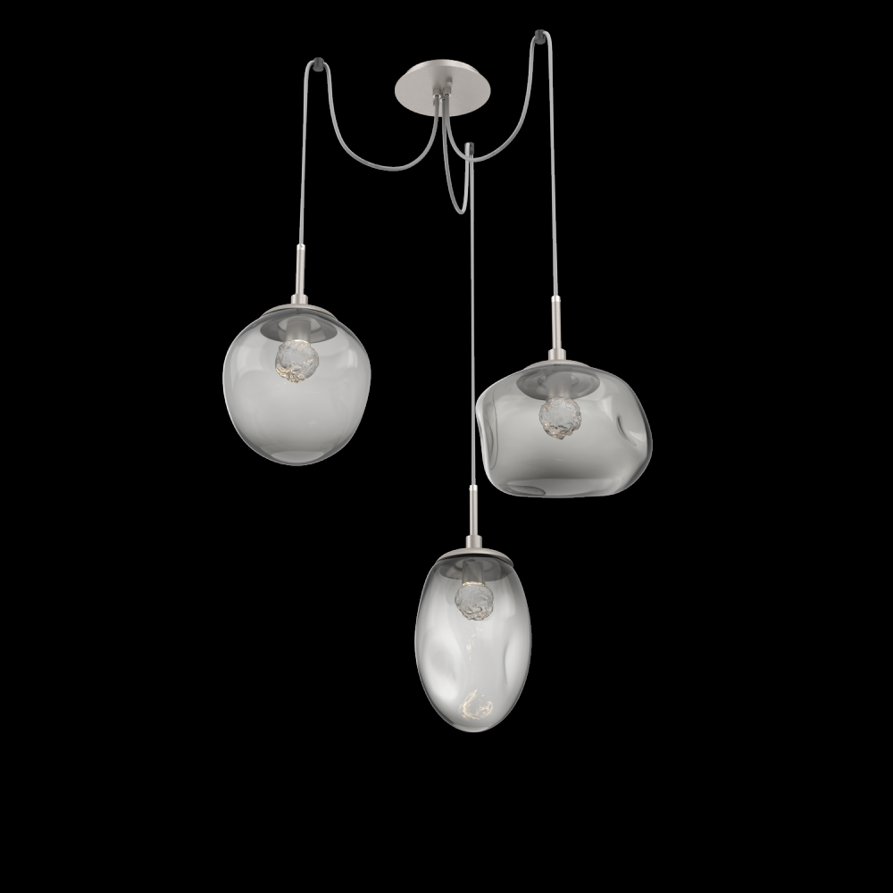 Cosmos Round 3pc Swag Multi-Pendant (LED)