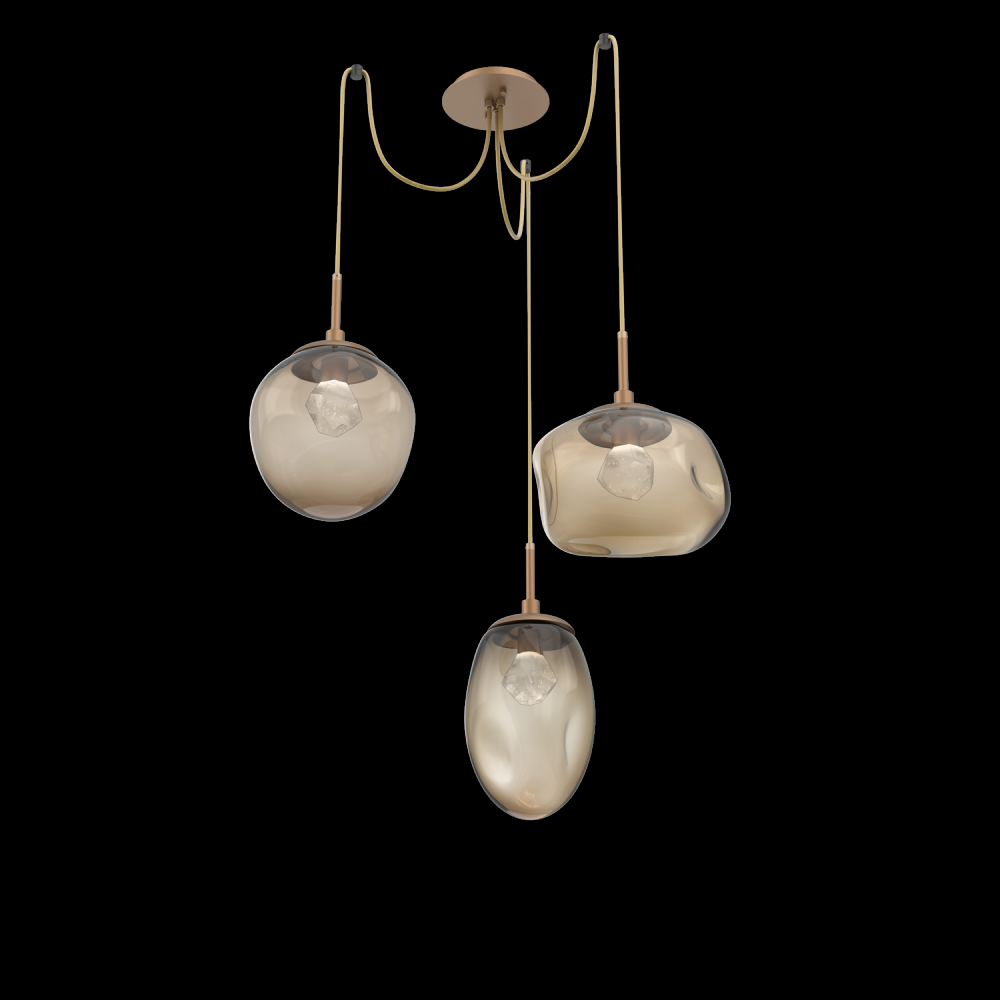 Cosmos Round 3pc Swag Multi-Pendant (LED)