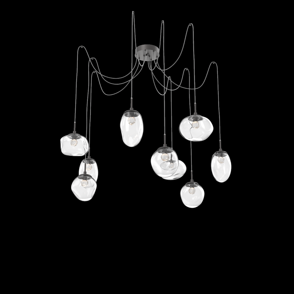 Cosmos Round 9pc Swag Multi-Pendant (LED)