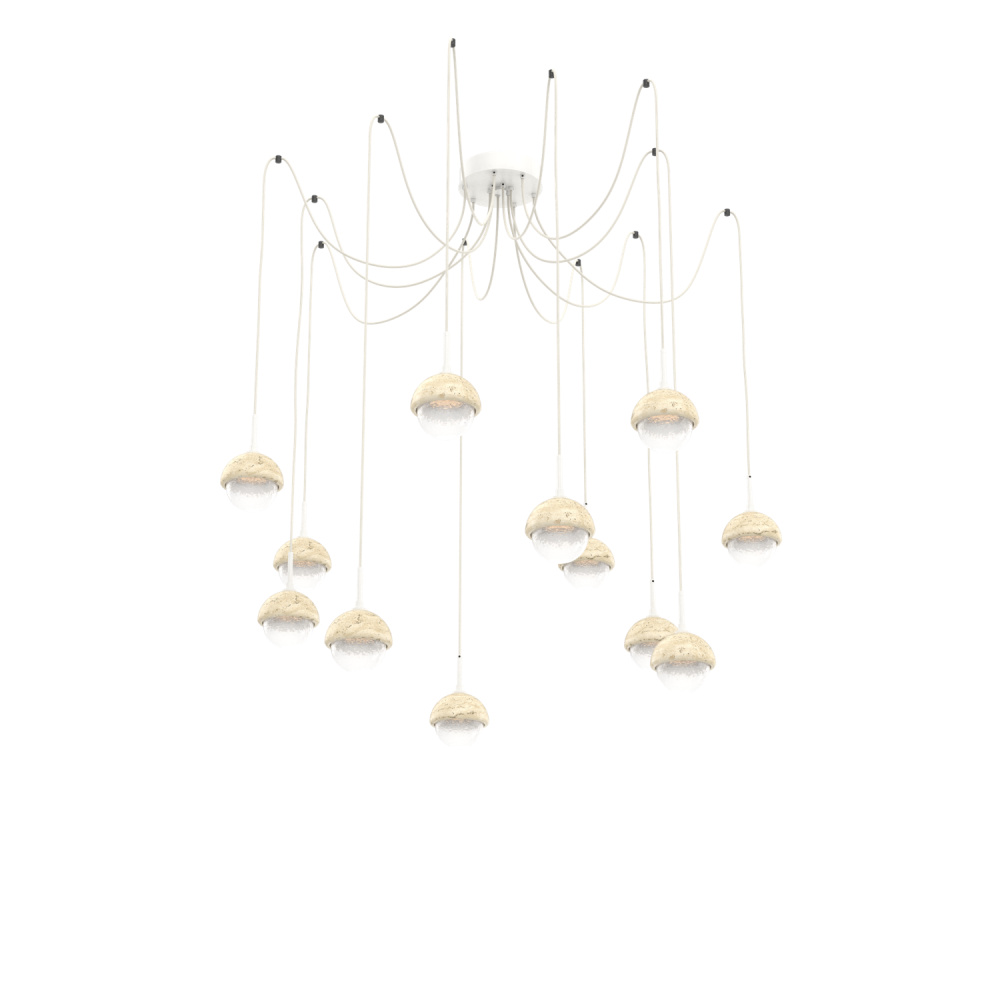 Cabochon Round 12pc Swag Multi-Pendant