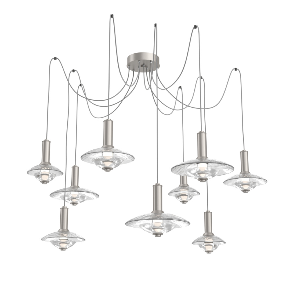 Cirrus Round 9pc Swag Multi-Pendant Chandelier