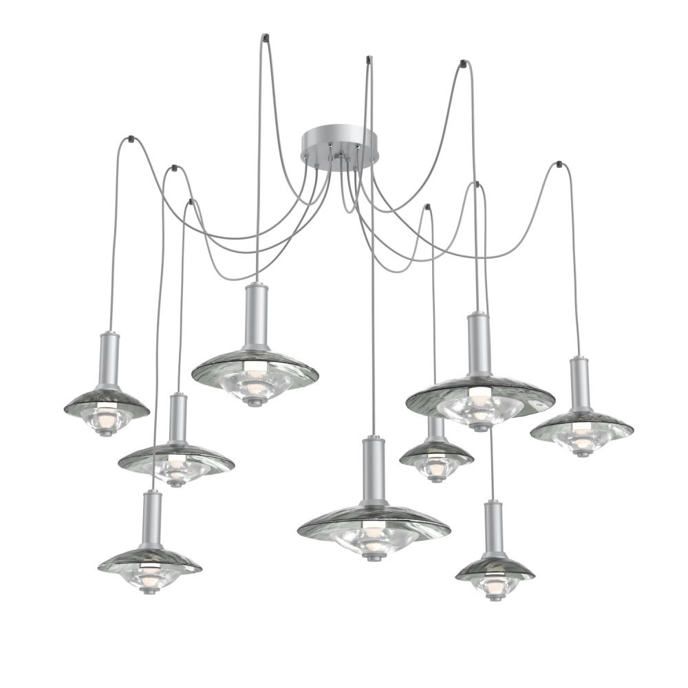 Cirrus Round 9pc Swag Multi-Pendant Chandelier