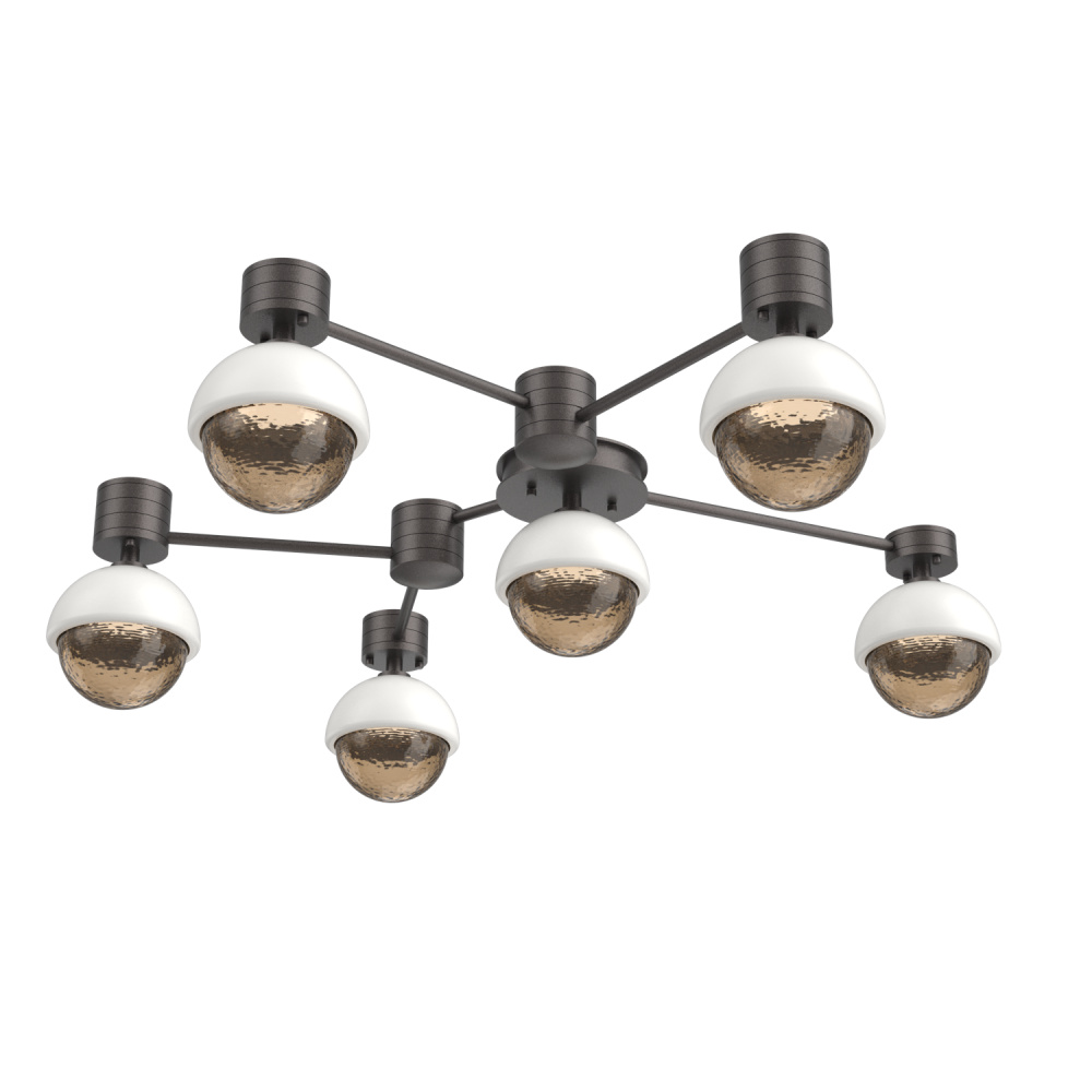 Cabochon Flush Mount Wall Sconce Graphite