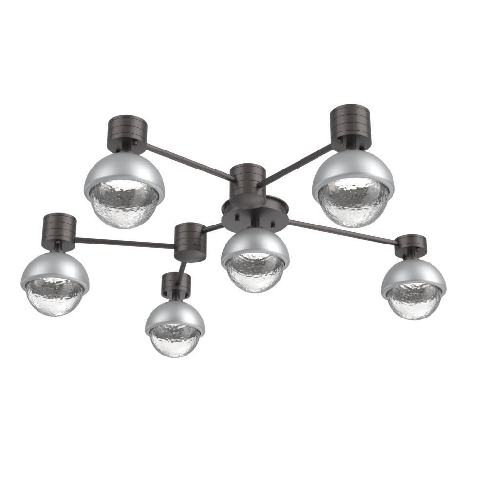 Cabochon Flush Mount Wall Sconce Graphite