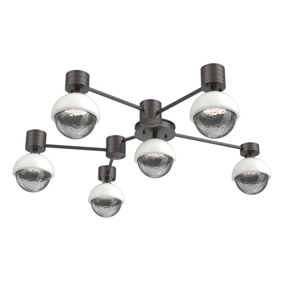 Cabochon Flush Mount Wall Sconce Graphite