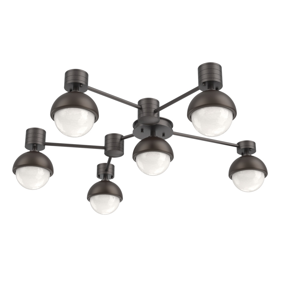 Cabochon Flush Mount Wall Sconce Graphite