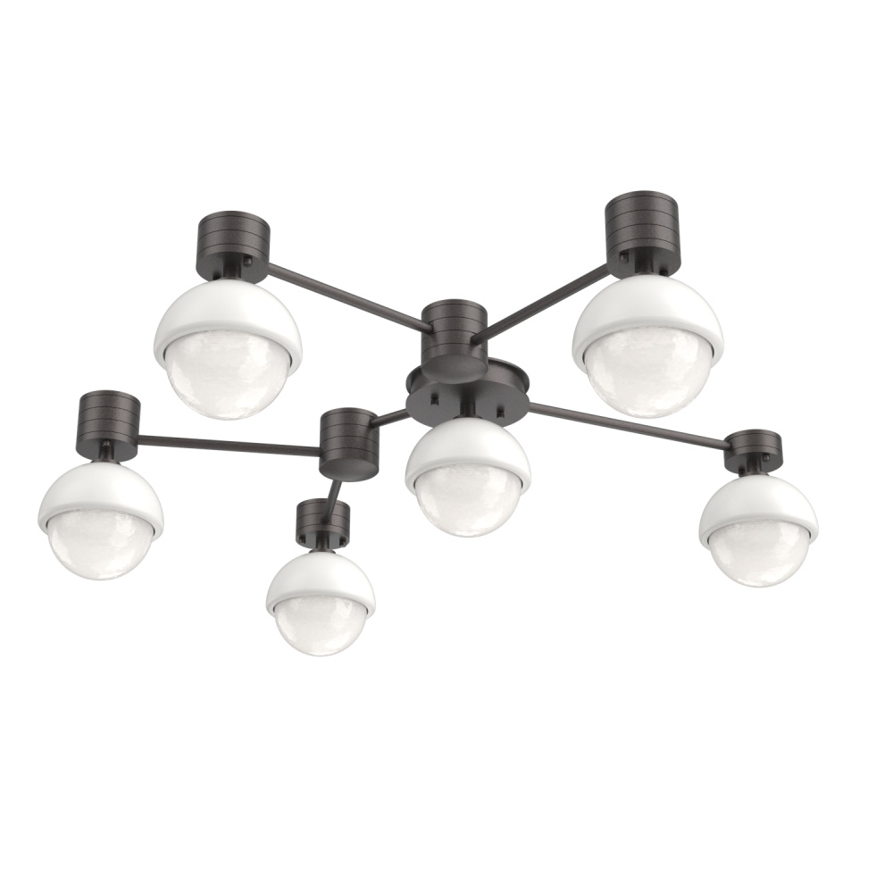 Cabochon Flush Mount Wall Sconce Graphite