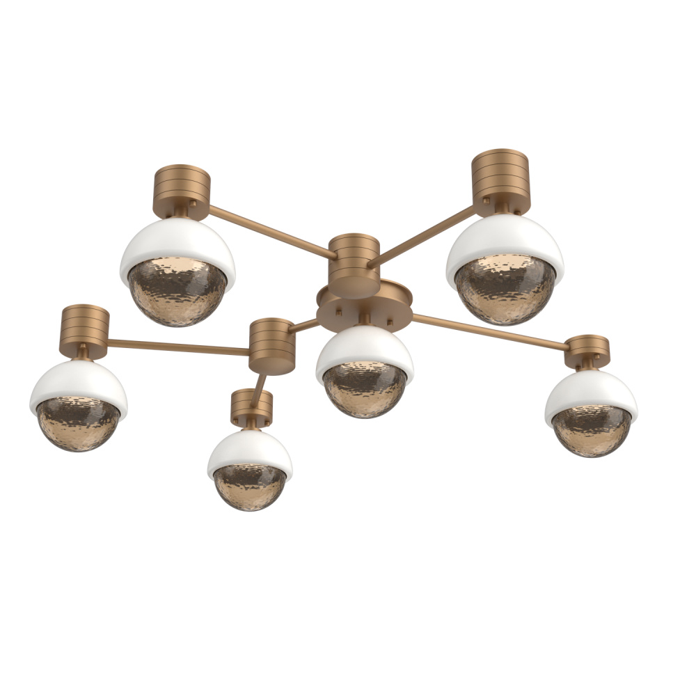 Cabochon Flush Mount Wall Sconce Novel Brass