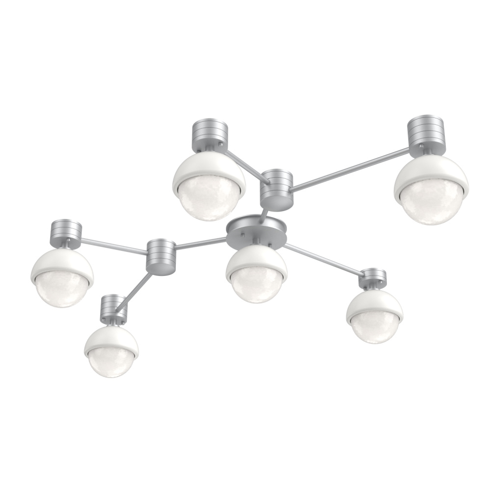 Cabochon Flush Mount Wall Sconce Classic Silver