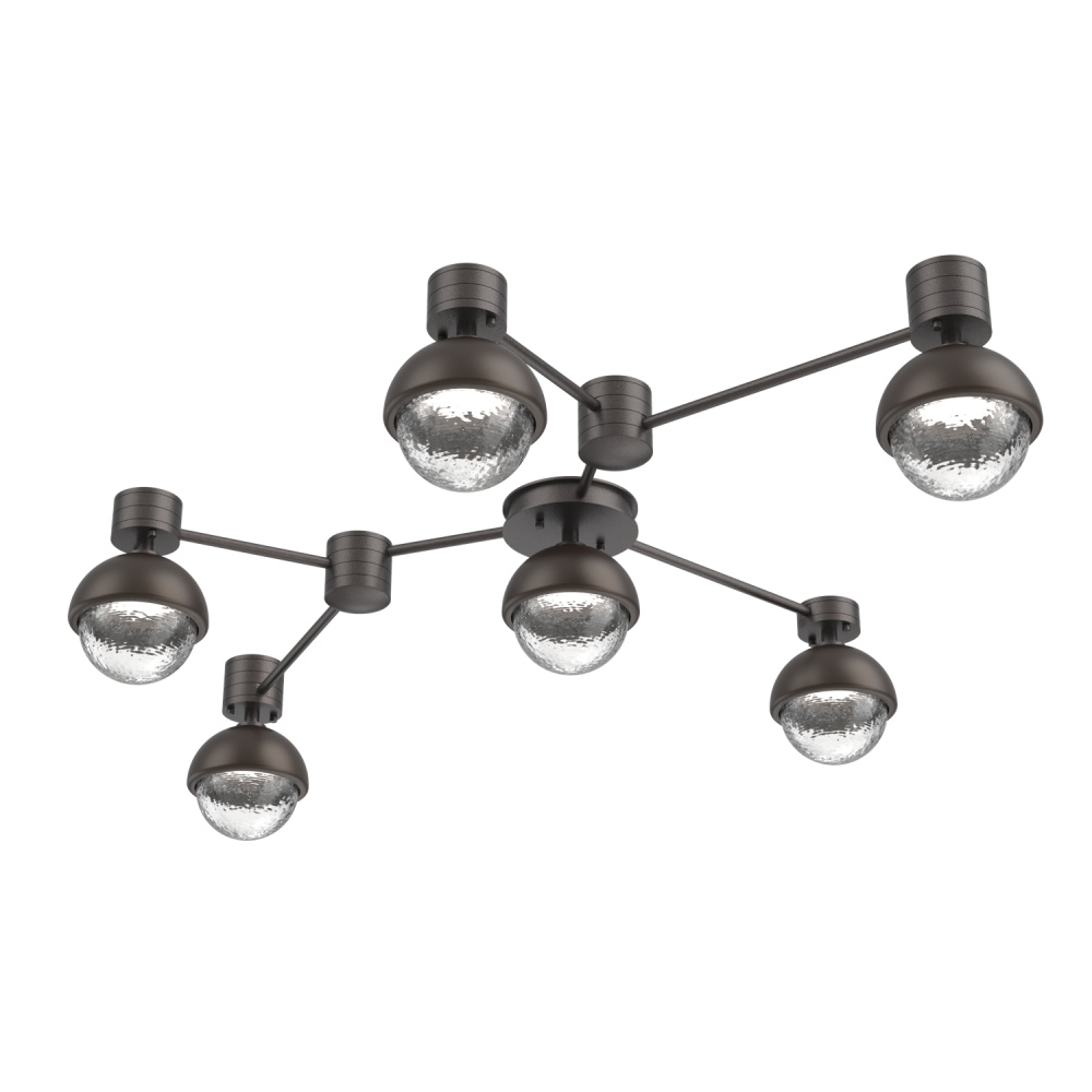 Cabochon Flush Mount Wall Sconce Graphite