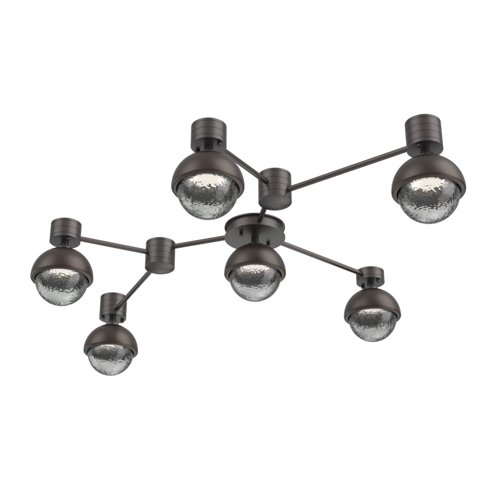 Cabochon Flush Mount Wall Sconce Graphite
