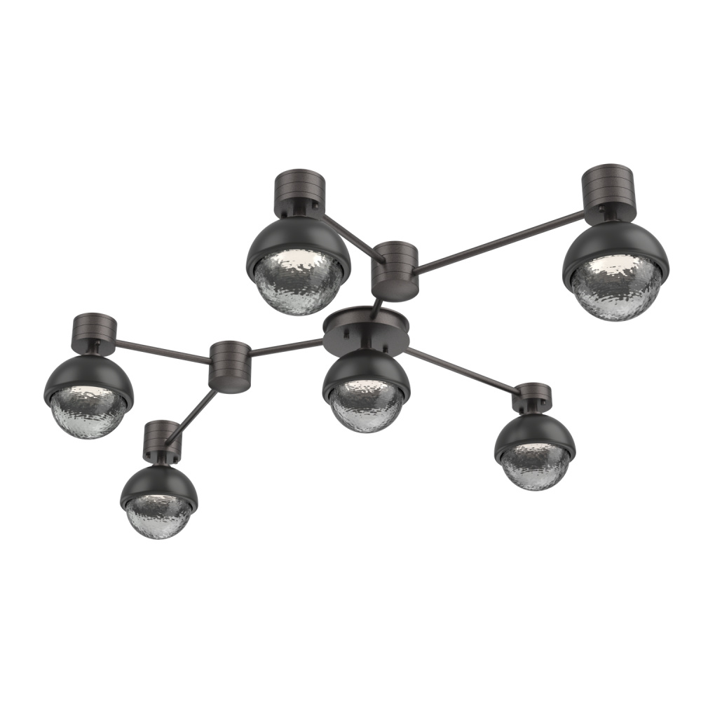 Cabochon Flush Mount Wall Sconce Graphite