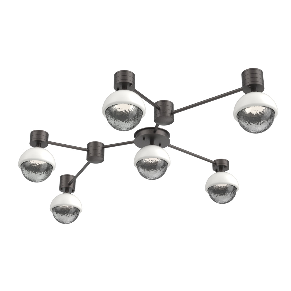 Cabochon Flush Mount Wall Sconce Graphite