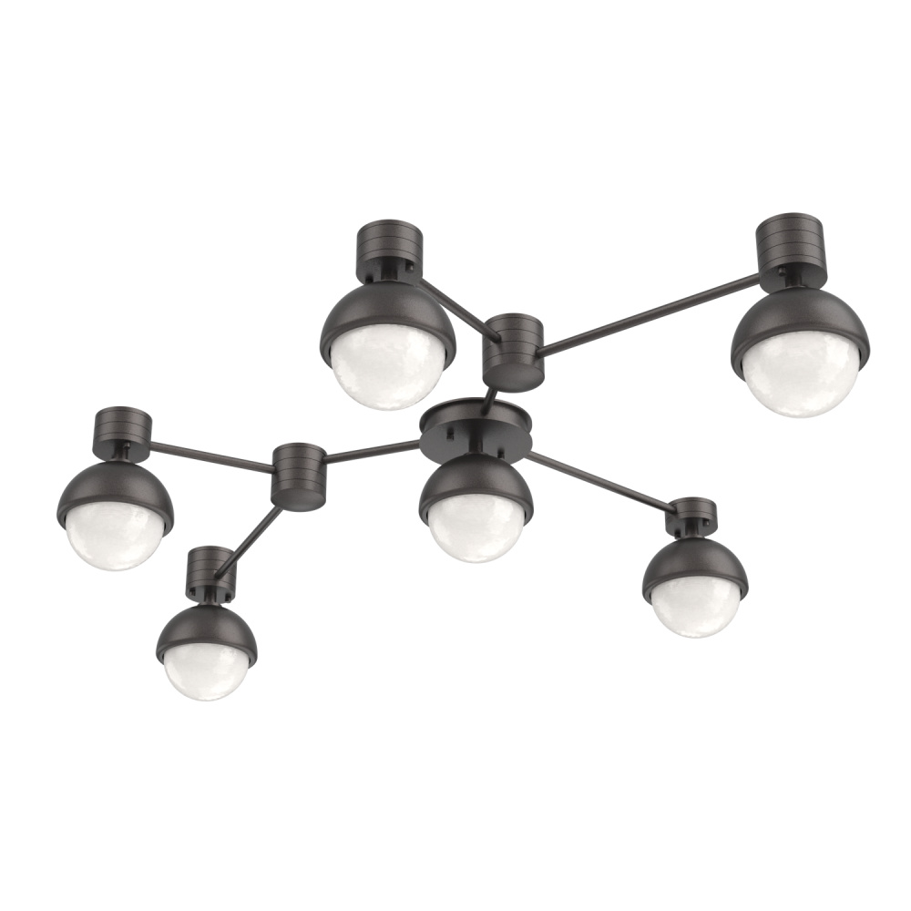 Cabochon Flush Mount Wall Sconce Graphite