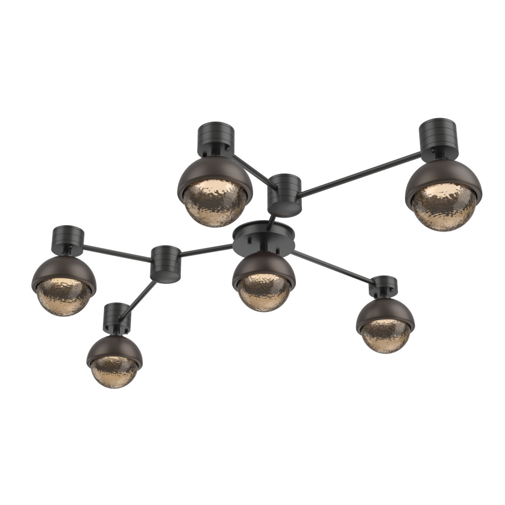 Cabochon Flush Mount Wall Sconce Matte Black