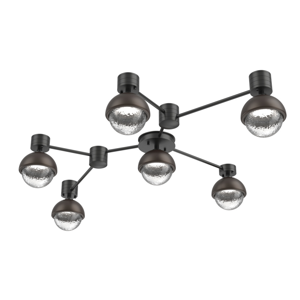 Cabochon Flush Mount Wall Sconce Matte Black