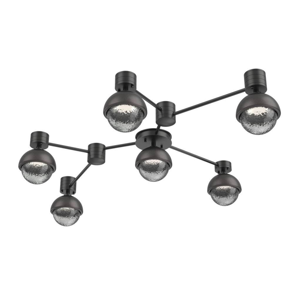 Cabochon Flush Mount Wall Sconce Matte Black