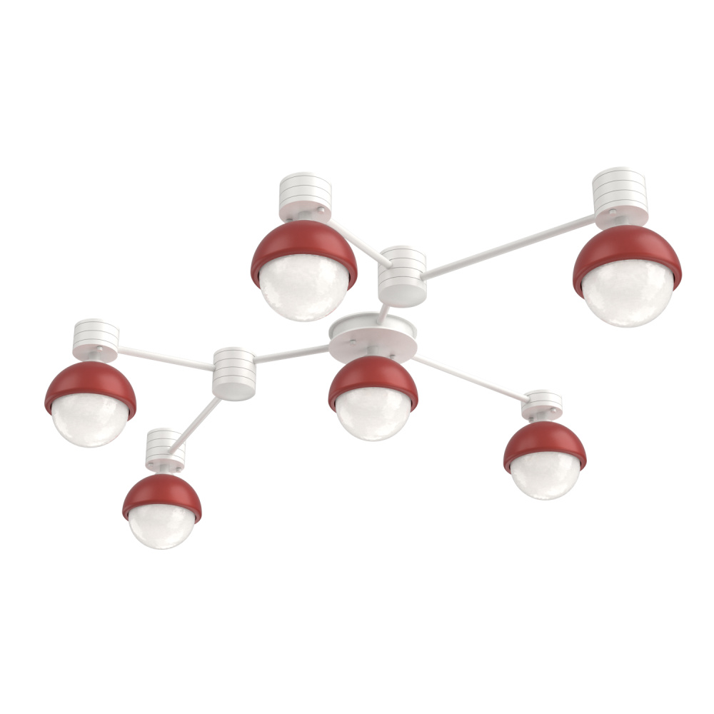 Cabochon Flush Mount Wall Sconce Salt White