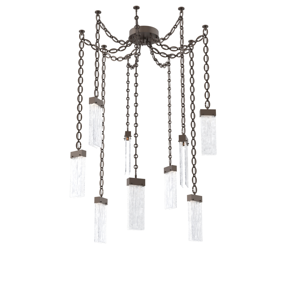 Parallel Multi Light Pendant Multi Port Canopy Flat Bronze