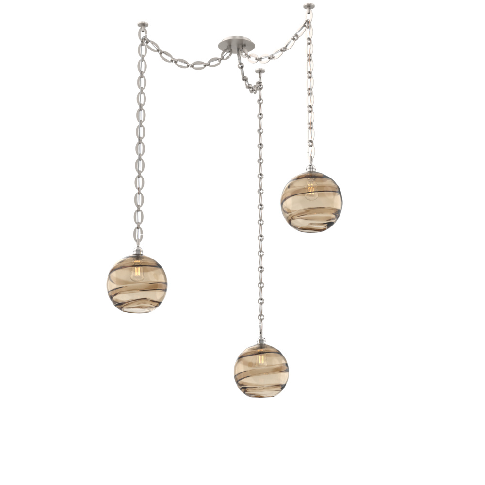 Terra Round 3pc Swag Multi-Pendant Chain