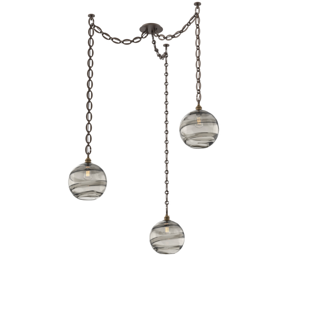 Terra Multi Light Pendant Multi Port Canopy Flat Bronze