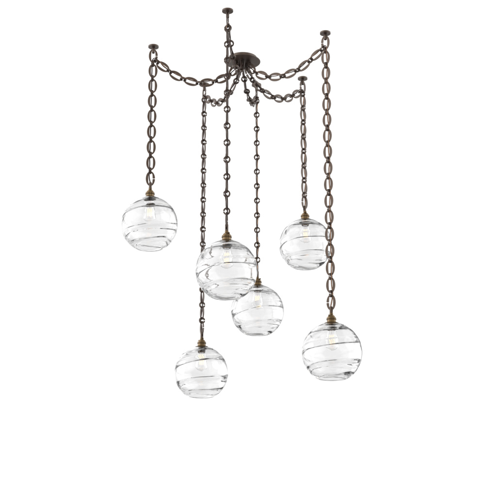 Terra Multi Light Pendant Multi Port Canopy Flat Bronze
