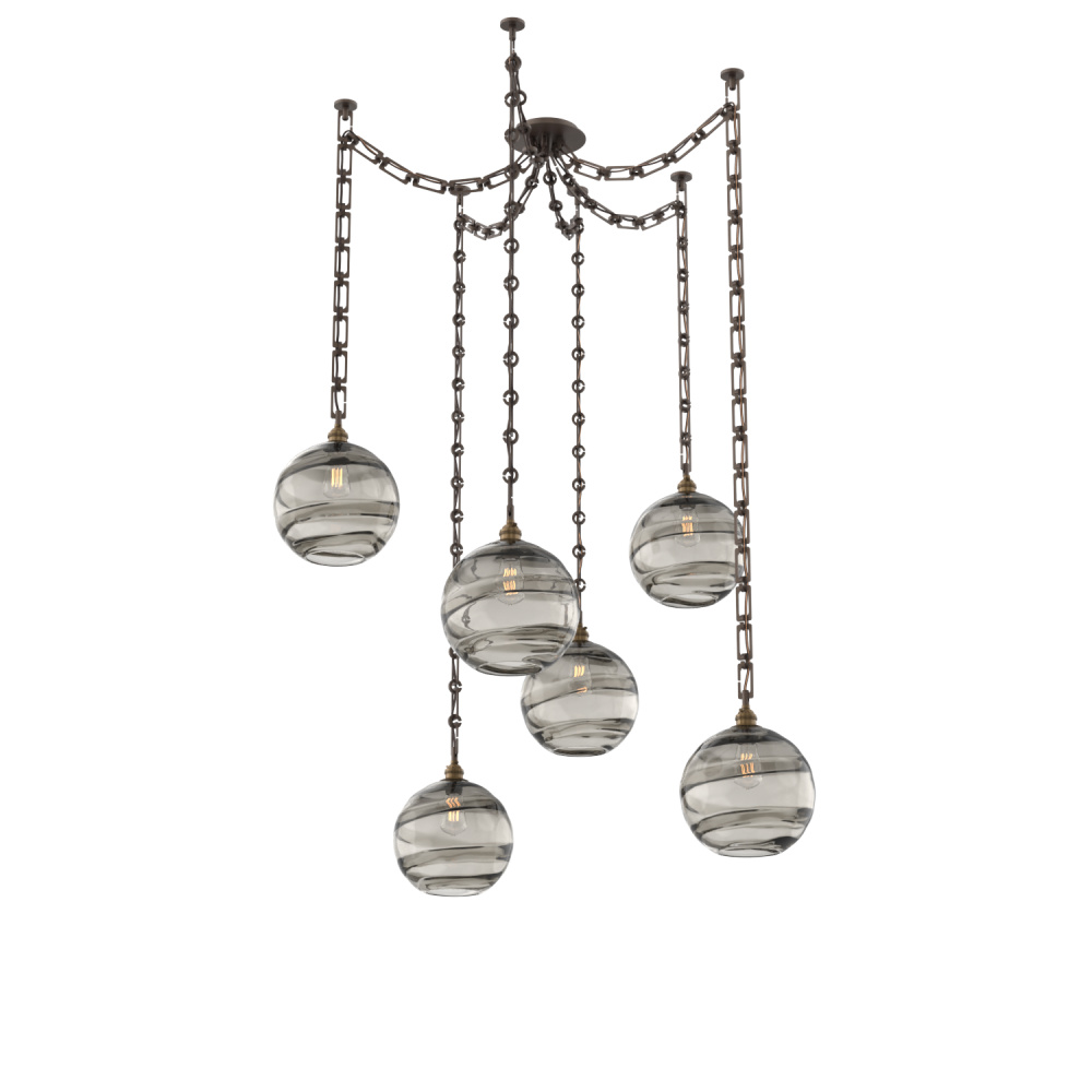 Terra Round 6pc Swag Multi-Pendant Chain