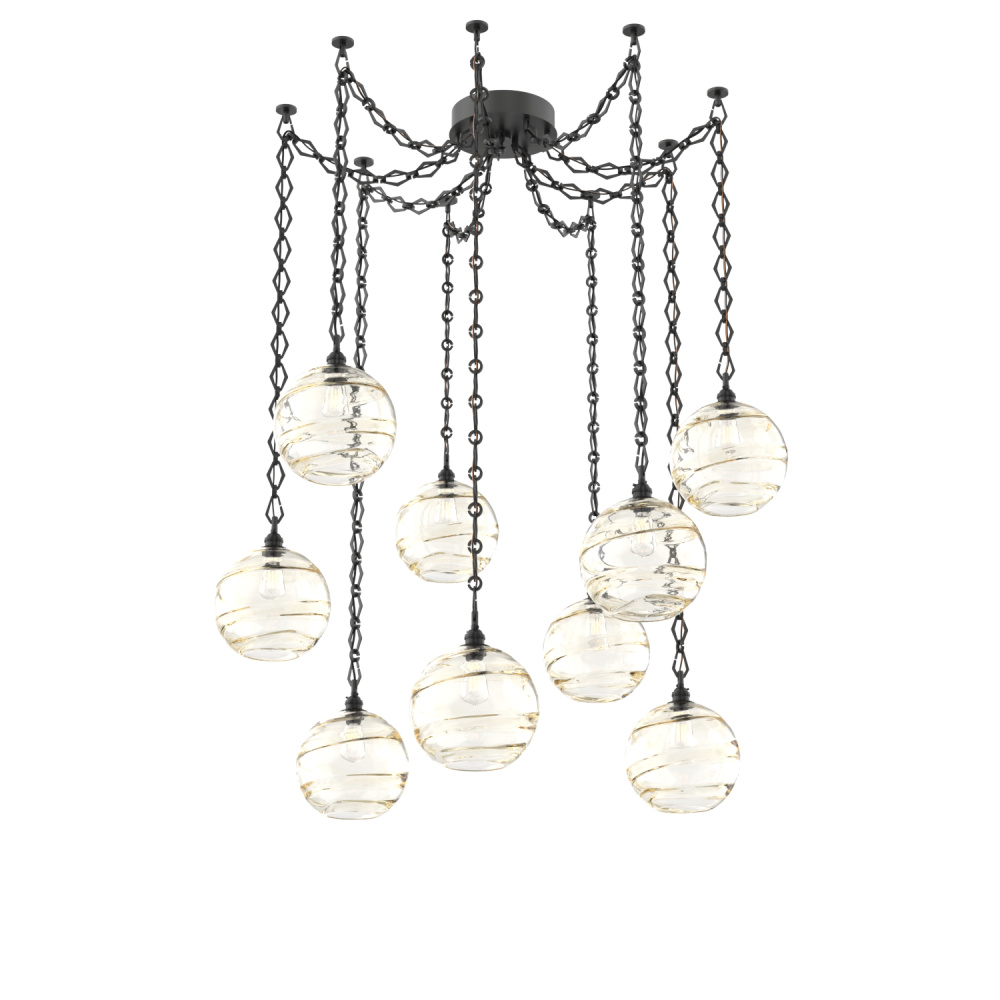 Terra Multi Light Pendant Multi Port Canopy Matte Black
