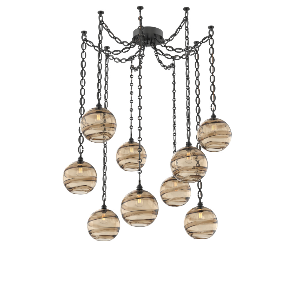 Terra Round 9pc Swag Multi-Pendant Chain