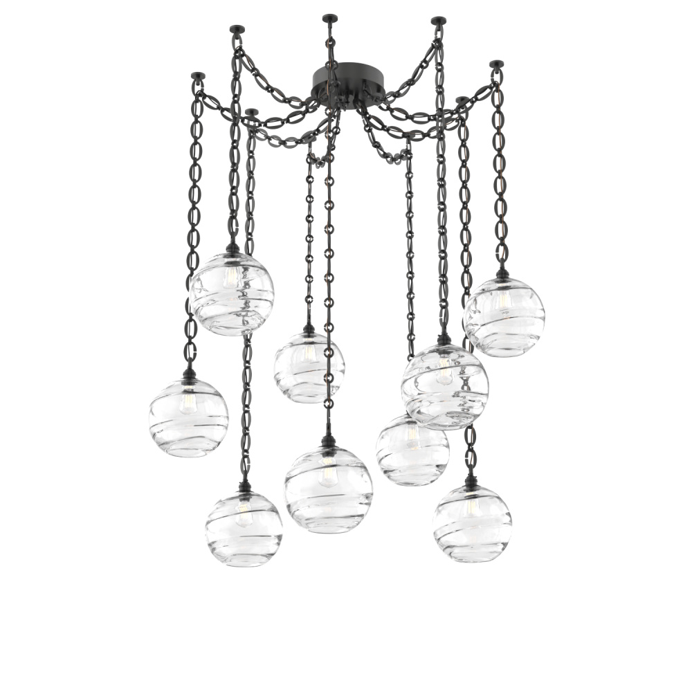 Terra Multi Light Pendant Multi Port Canopy Matte Black