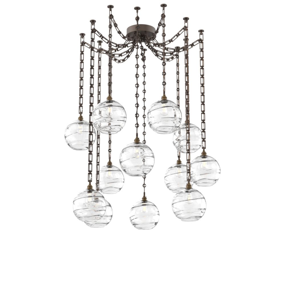 Terra Multi Light Pendant Multi Port Canopy Flat Bronze