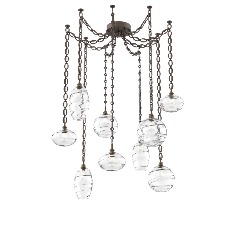 Misto Multi Light Pendant Multi Port Canopy Flat Bronze
