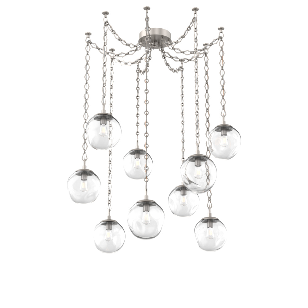 Aster Round 9pc Swag Multi-Pendant Chain (Bulb)