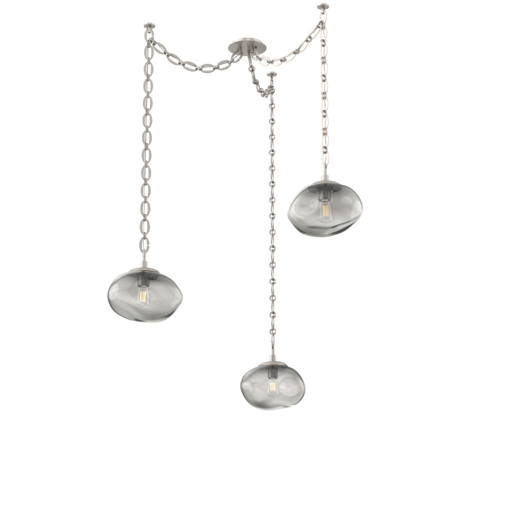 Nova Round 3pc Swag Multi-Pendant Chain (Bulb)