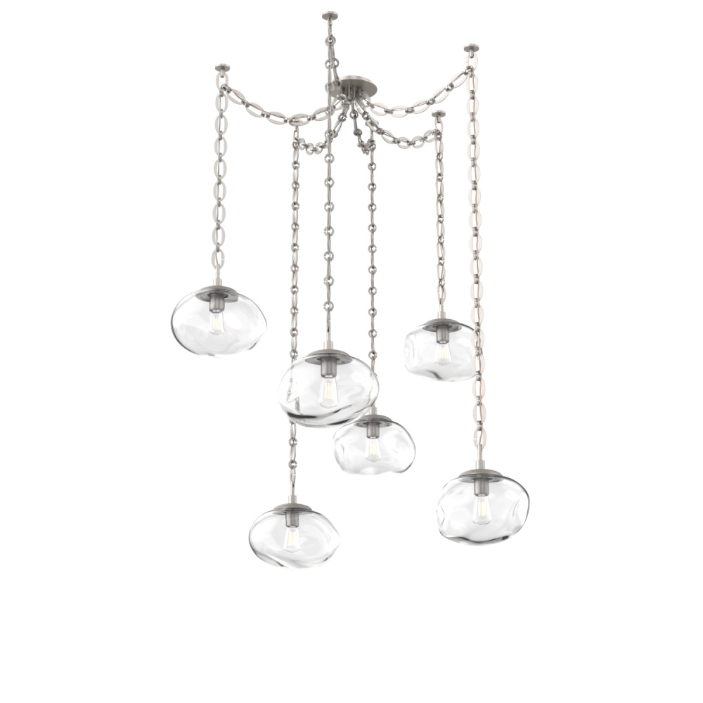 Nova Round 6pc Swag Multi-Pendant Chain (Bulb)