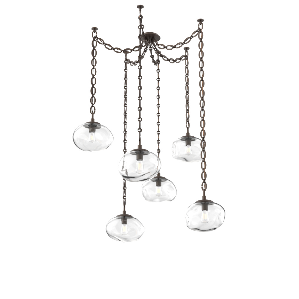 Nova Round 6pc Swag Multi-Pendant Chain (Bulb)