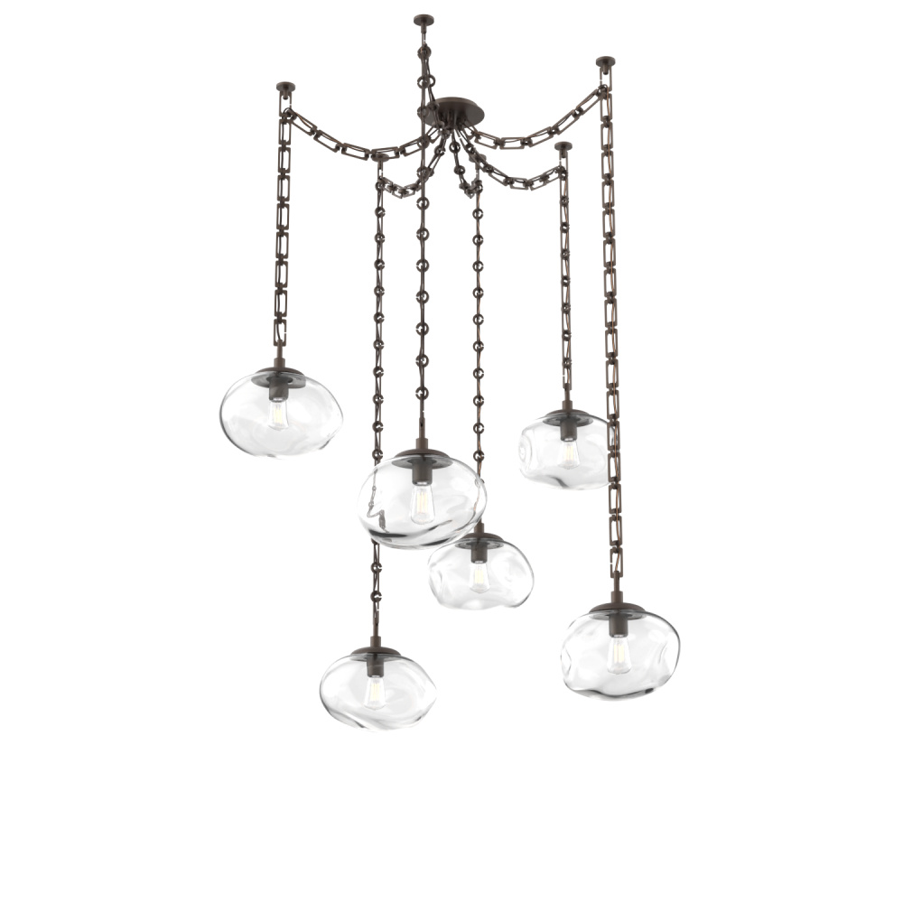 Nova Round 6pc Swag Multi-Pendant Chain (Bulb)