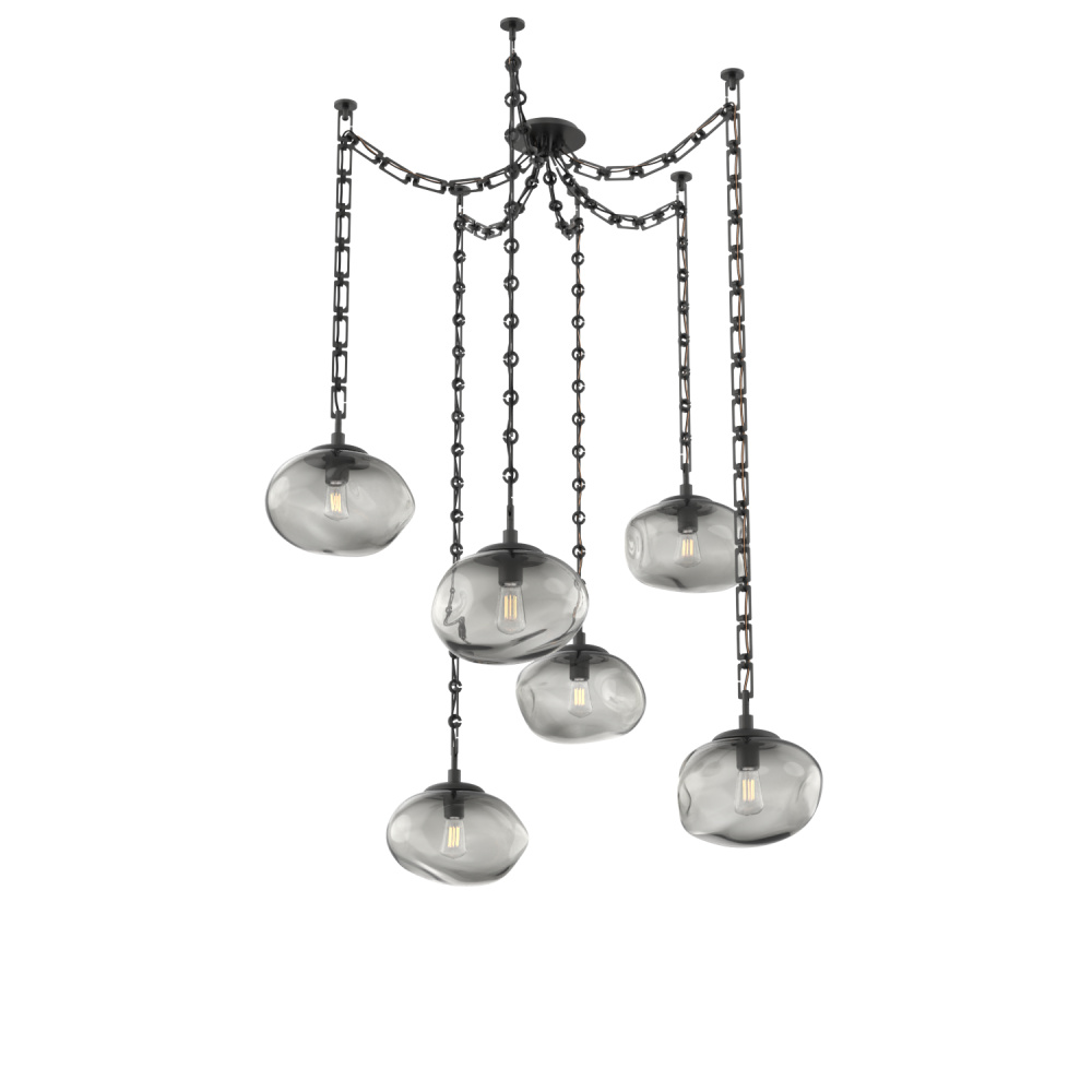 Nova Round 6pc Swag Multi-Pendant Chain (Bulb)