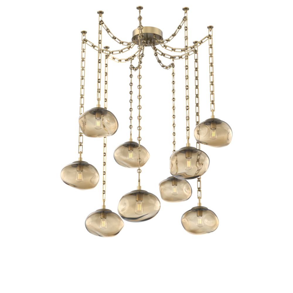 Nova Round 9pc Swag Multi-Pendant Chain (Bulb)