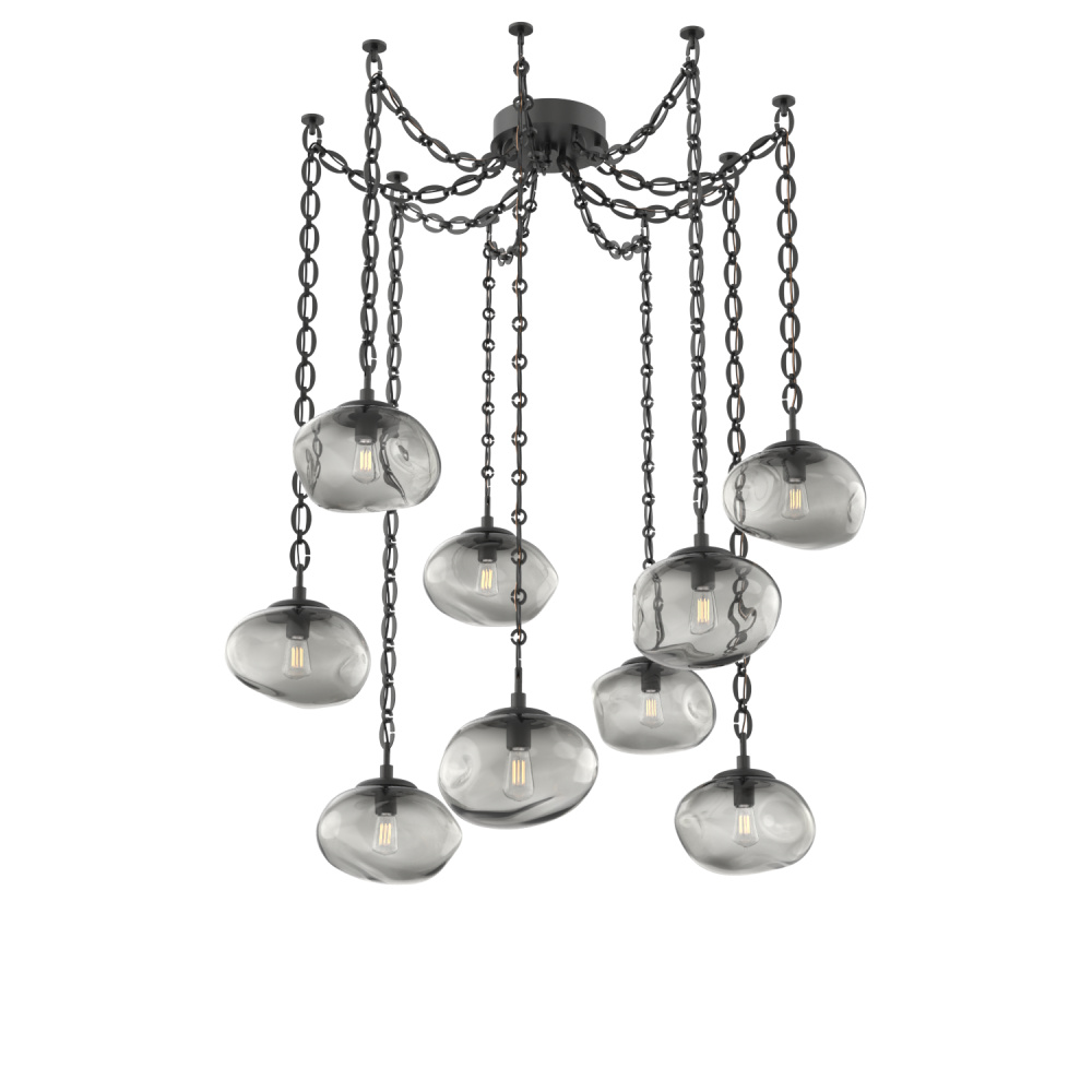 Nova Round 9pc Swag Multi-Pendant Chain (Bulb)