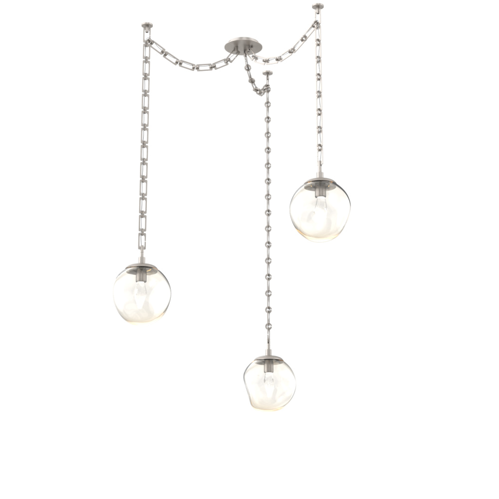 Aster Round 3pc Swag Multi-Pendant Chain (LED)