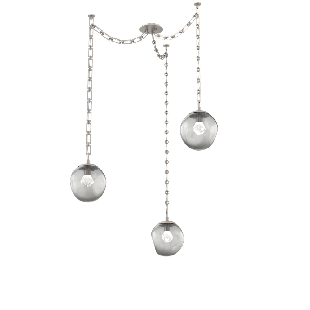 Aster Round 3pc Swag Multi-Pendant Chain (LED)