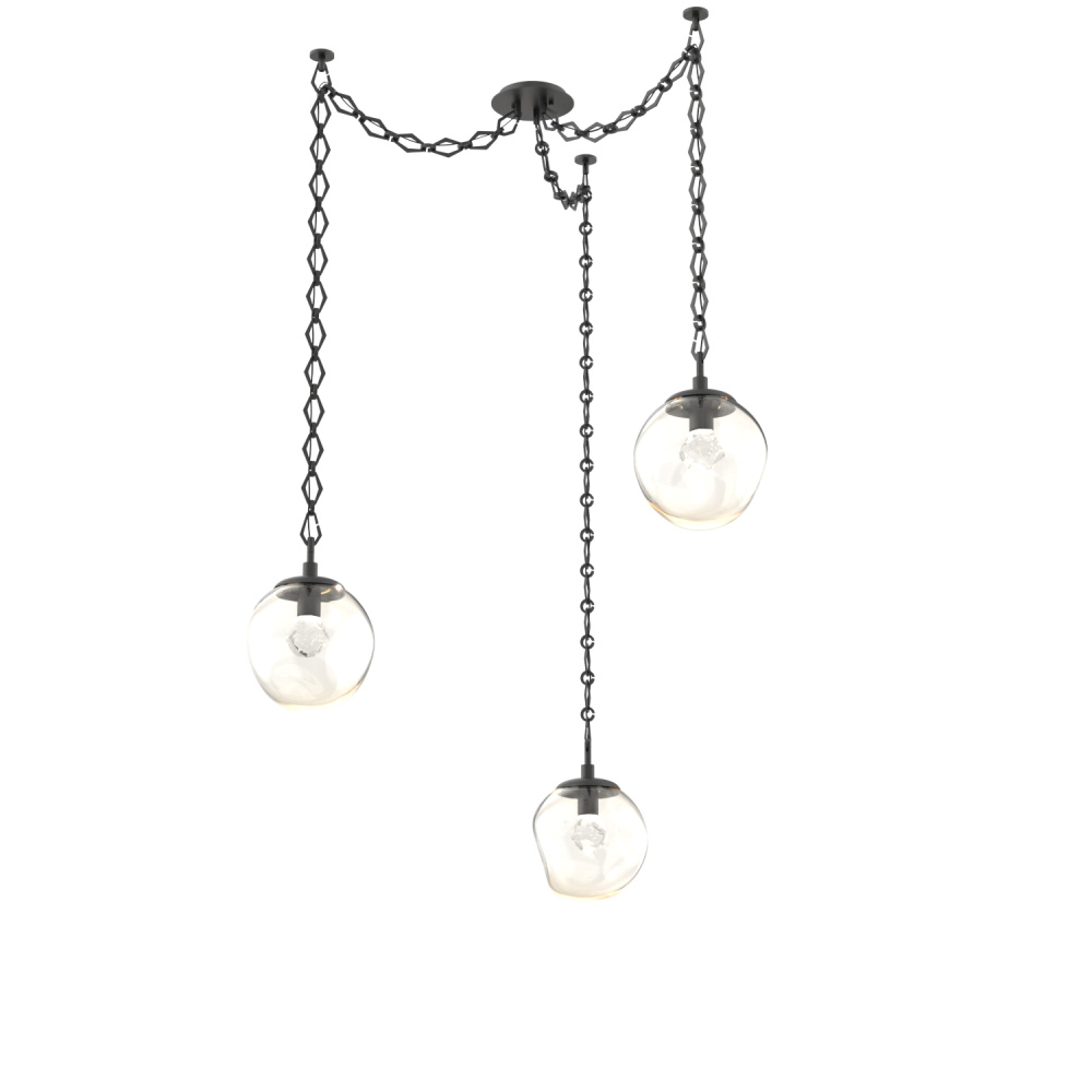Aster LED Multi Light Pendant Multi Port Canopy Matte Black