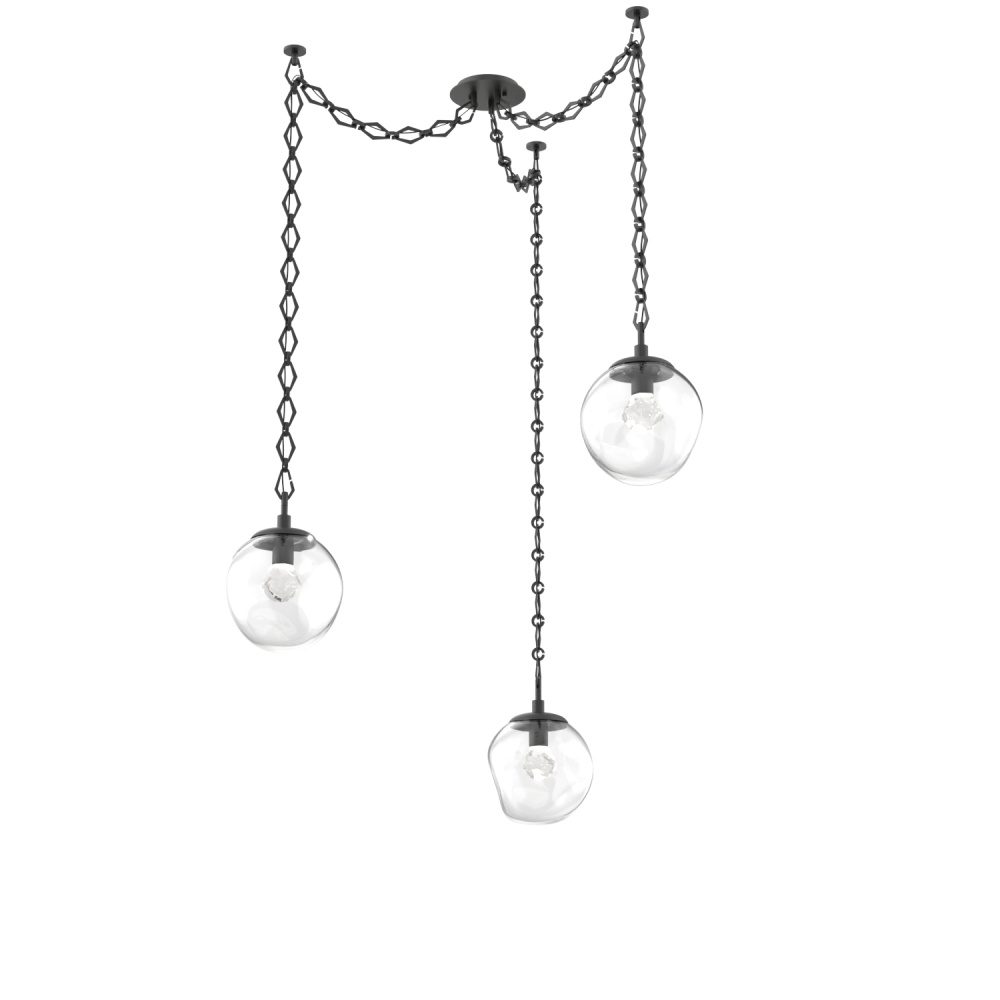 Aster LED Multi Light Pendant Multi Port Canopy Matte Black