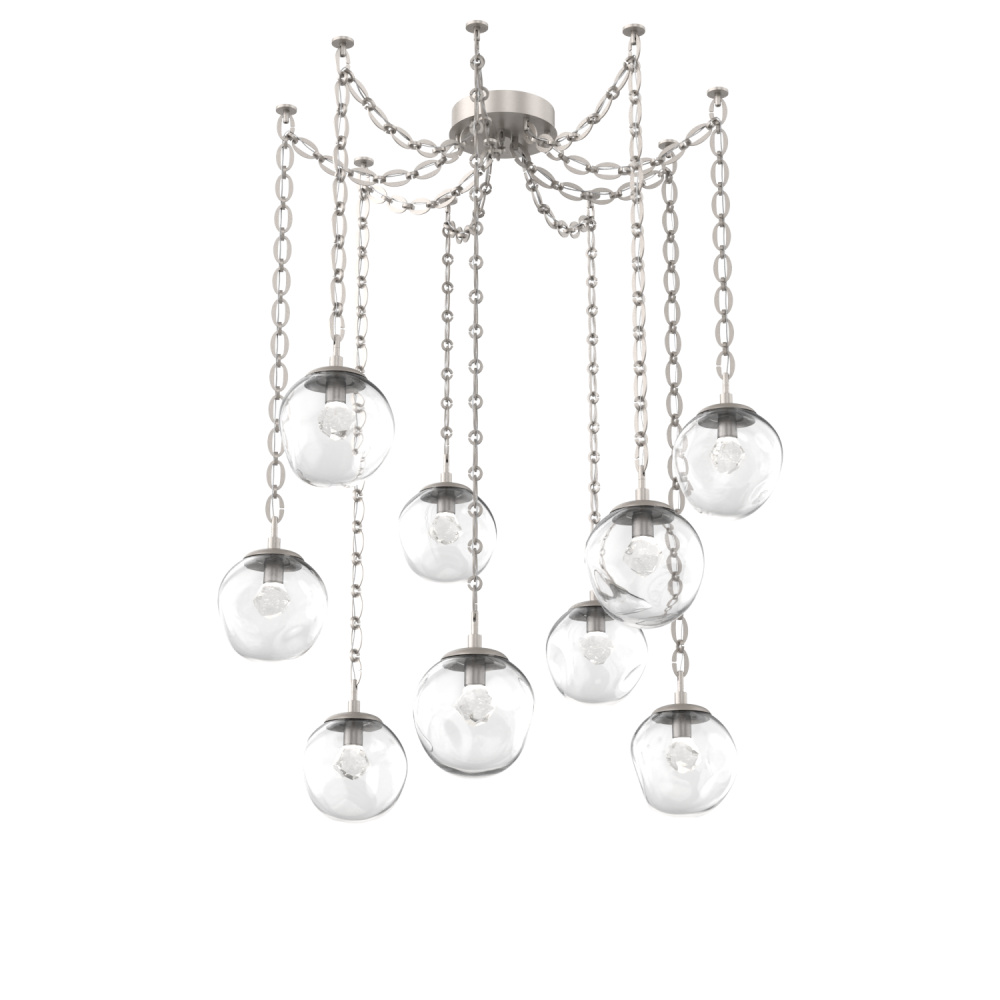 Aster Round 9pc Swag Multi-Pendant Chain (LED)